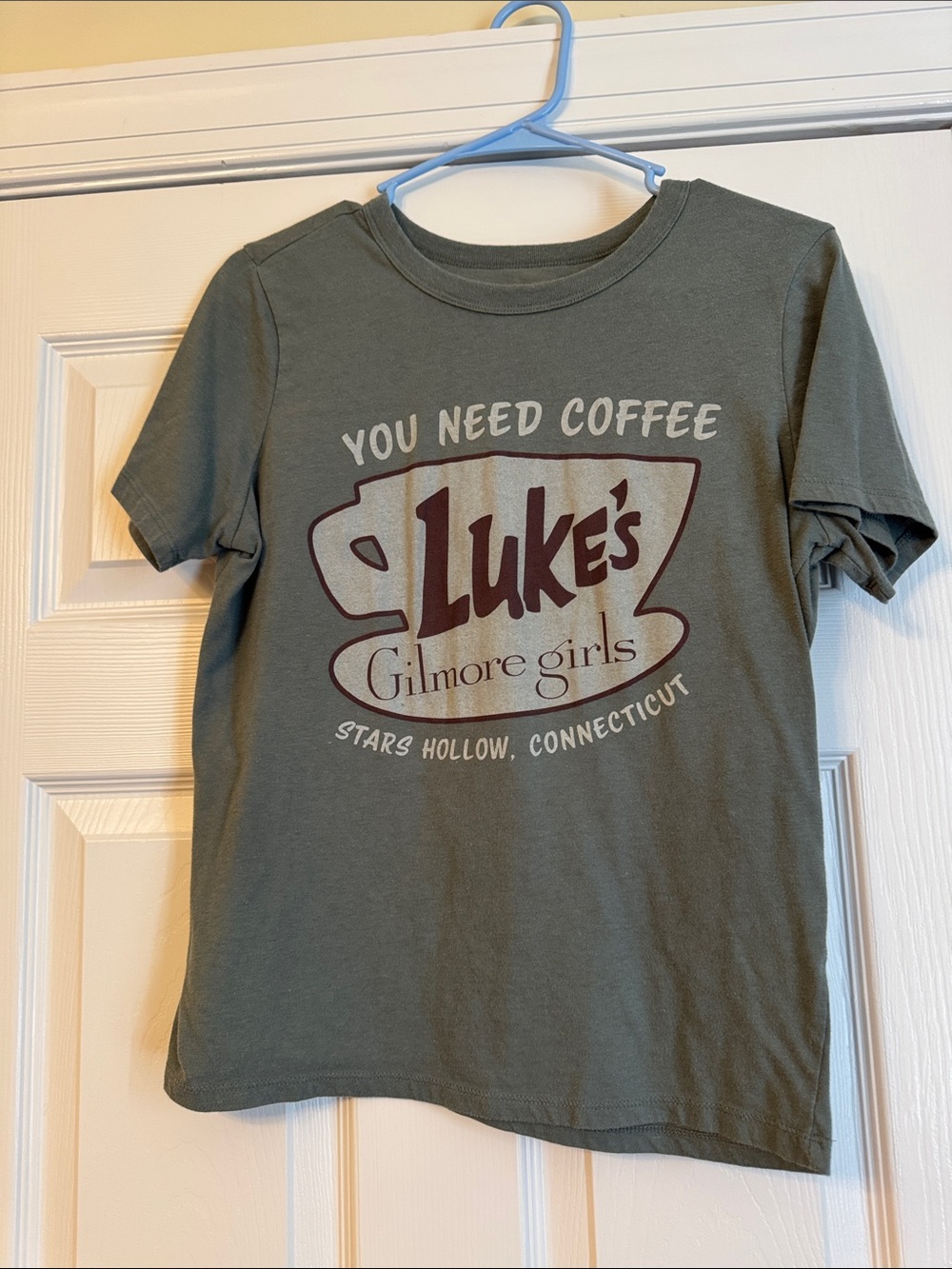 Luke's Gilmore Girls Kids' T-Shirt in Olive Green